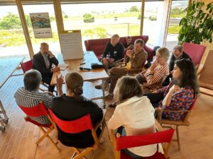 Group of people discussing
